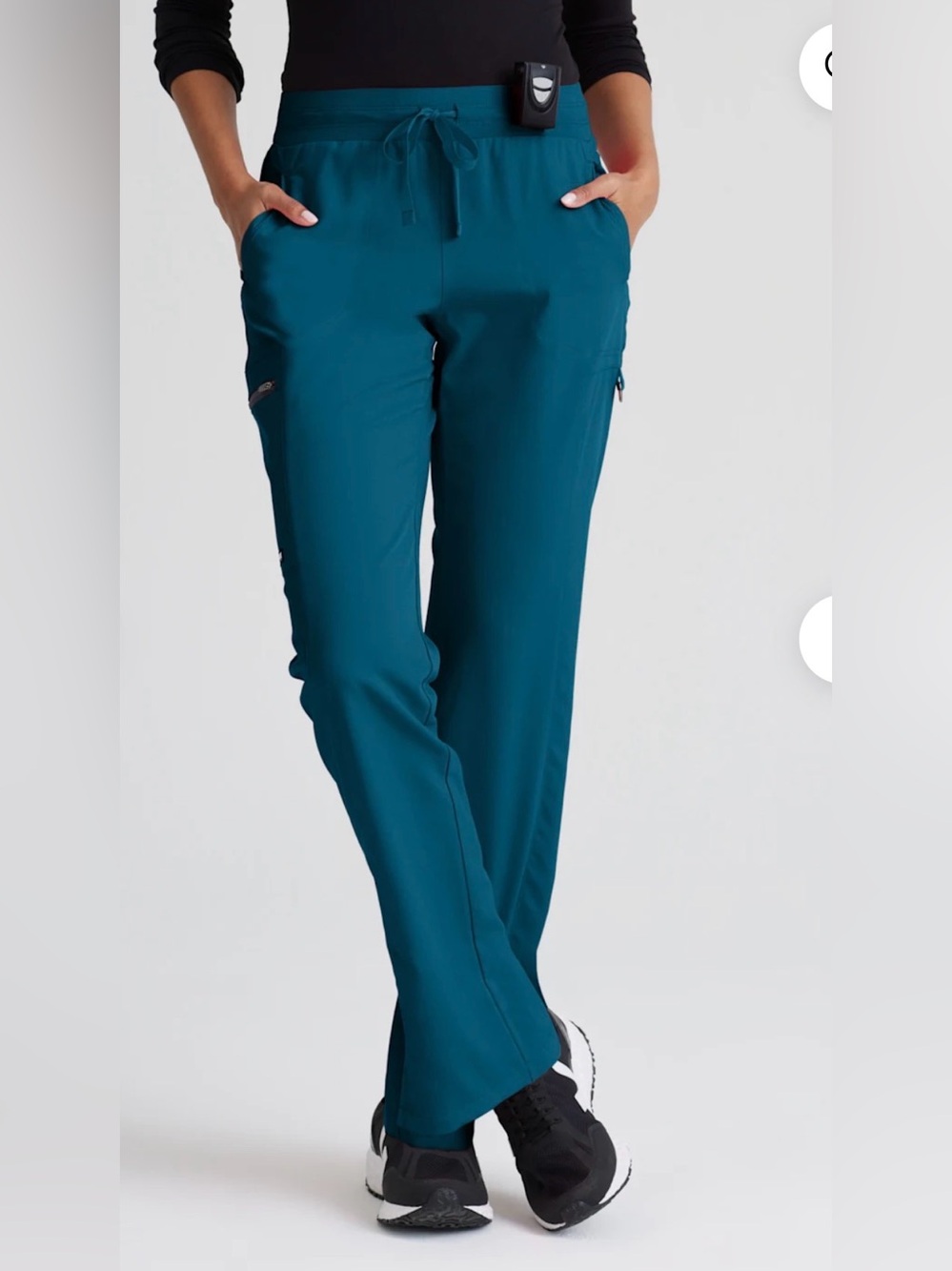 Grey’s Anatomy 3-Pocket Mid-Rise Straight Leg Pant - TALL